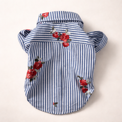 Camicia Positano Blu | Abbigliamento per Barboncini