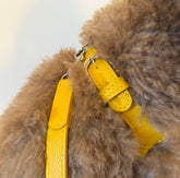 Combo Pettorina e Guinzaglio "Chianti" in pelle | Artigianato Italiano per Barboncino