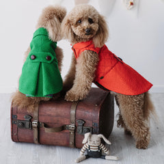 "Audry" Cappotto Casentino | Eleganza e Confort Made in Italy | Abbigliamento per Barboncini