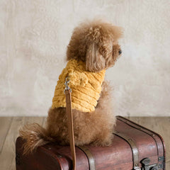 Faux fur harness - stripes