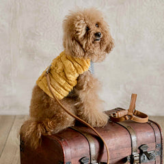 Faux fur harness - stripes