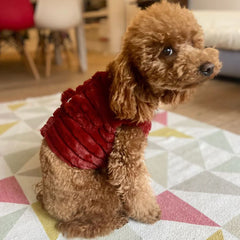 Faux fur harness - stripes