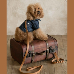 Pettorina Siena in pelle Cammello - Eleganza Artigianale Made in Italy