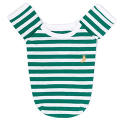 Tshirt a righe - bianca e verde