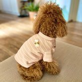 Felpetta rosa antico con ape rilievo