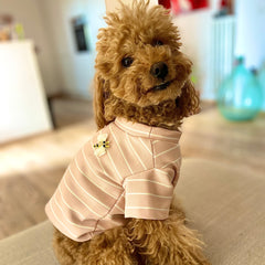 Felpetta rosa antico con ape rilievo