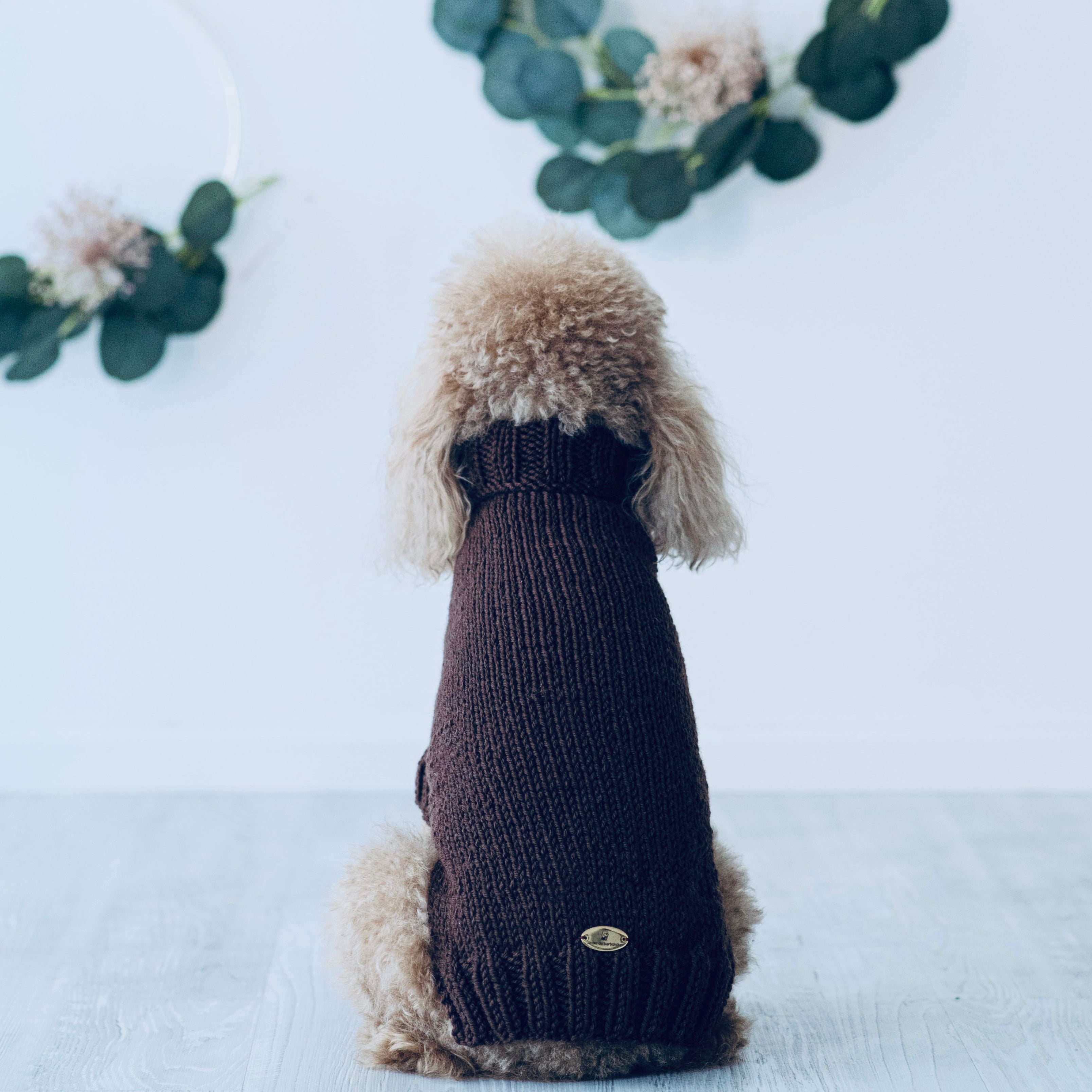 Maglioncino "Dafne" in vari colori - Fatto a Mano in Lana Merino - per cani di piccola taglia