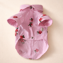 Camicia Positano Rosa | Abbigliamento per Barboncini