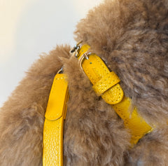 Combo Pettorina e Guinzaglio "Chianti" in pelle | Artigianato Italiano per Barboncino