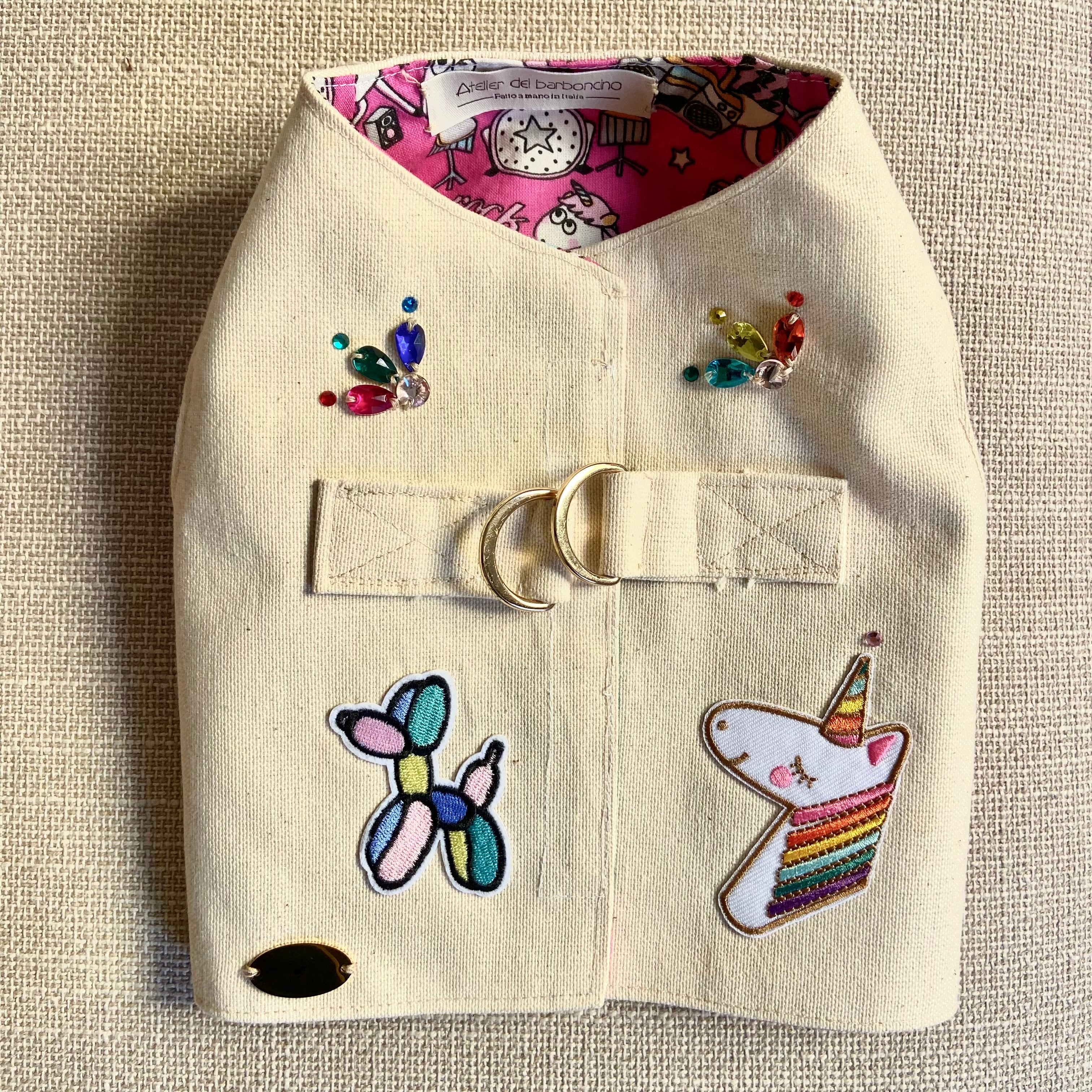 Pettorine Sartoriali Creative in Jeans per Barboncini | Edizione Limitata