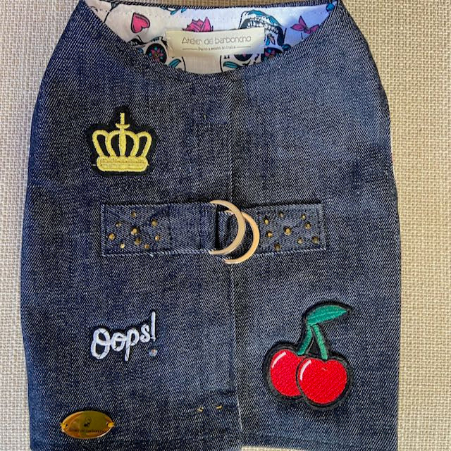 Pettorine Sartoriali Creative in Jeans per Barboncini | Edizione Limitata