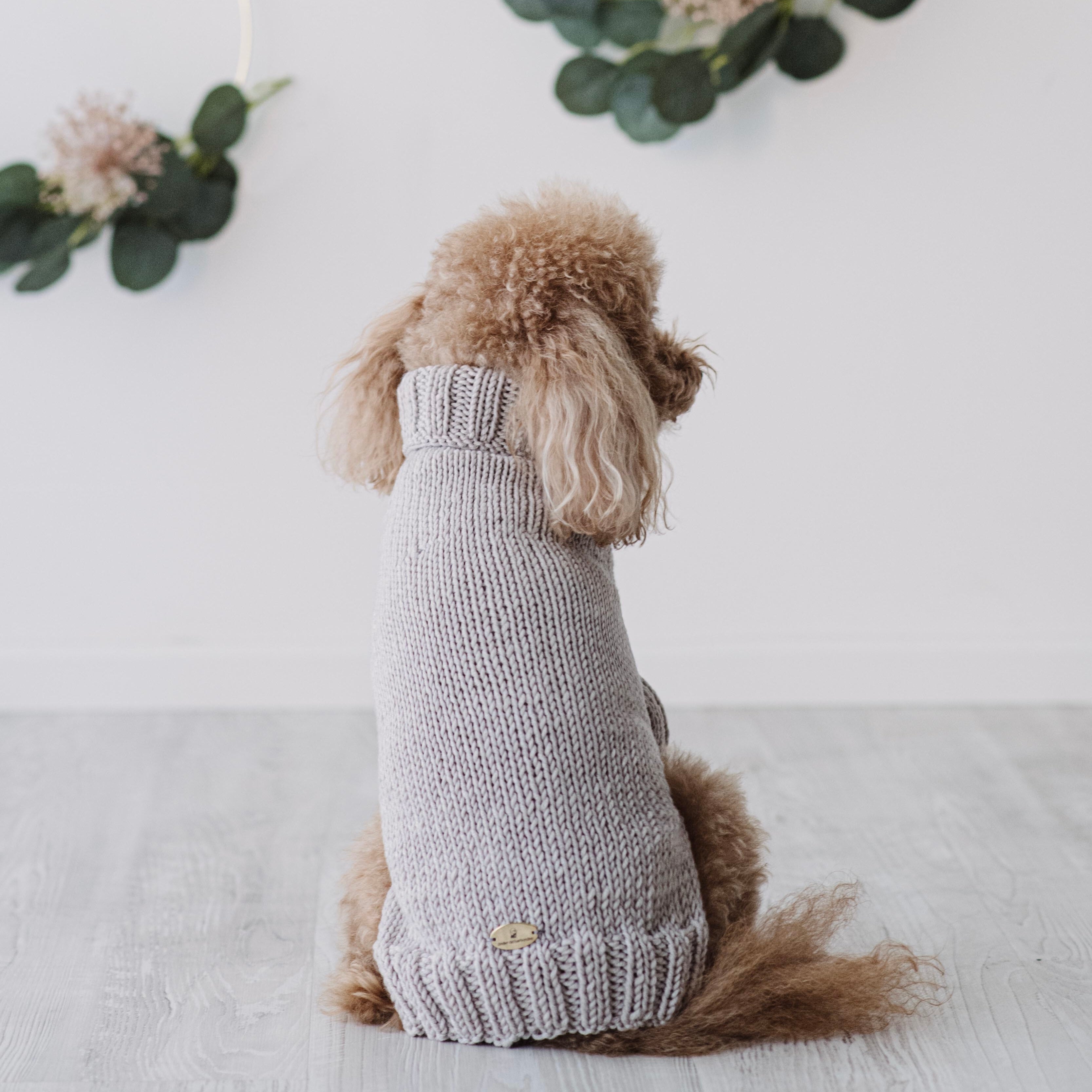 Maglioncino "Dafne" in vari colori - Fatto a Mano in Lana Merino - per cani di piccola taglia