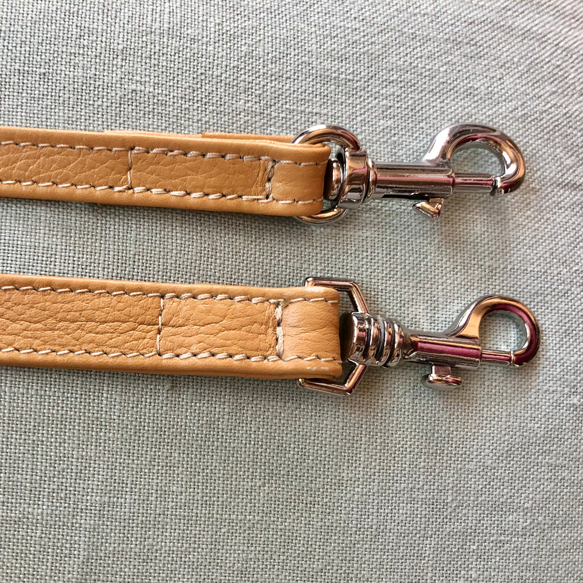 Camel leather leash