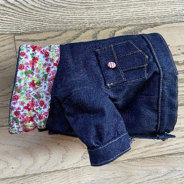 Giacchetto jeans per Barboncino | Denim, Bianco, Rosa, Oro