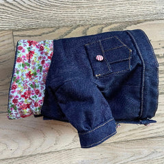 Giacchetto jeans per Barboncino | Denim, Bianco, Rosa, Oro