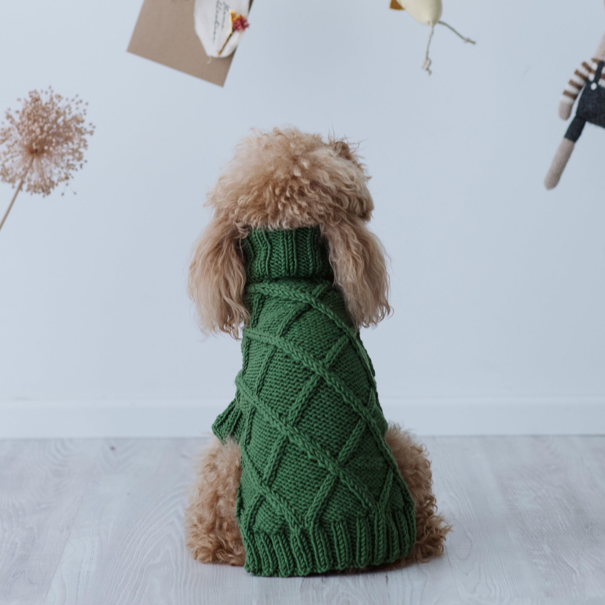 Cozy Green Sweater - Hand Made