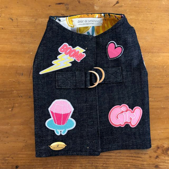 Pettorine Sartoriali Creative in Jeans per Barboncini | Edizione Limitata