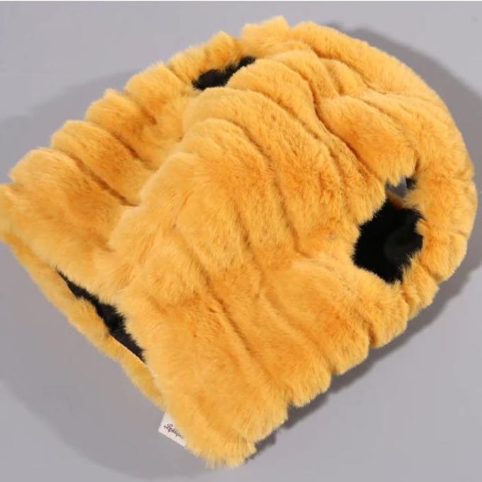 Faux fur harness - stripes
