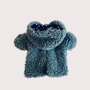 Teddy jacket with hood - Sugar paper