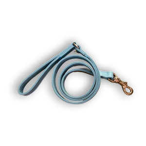 Light blue leather harness