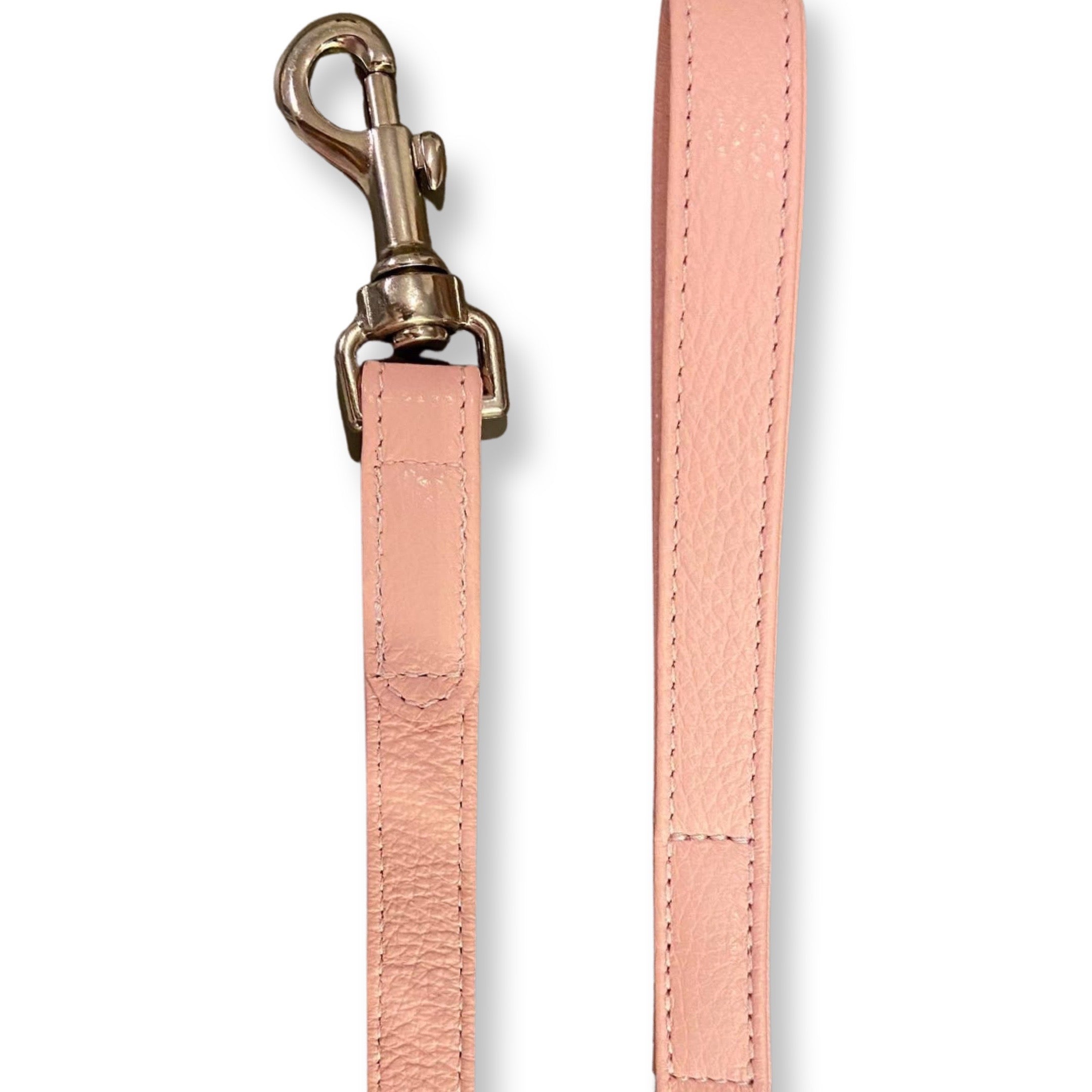 Guinzaglio Venezia in pelle Rosa - Eleganza Artigianale Made in Italy