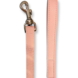 Pink leather leash