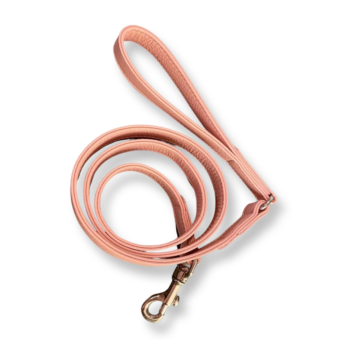 Guinzaglio Venezia in pelle Rosa - Eleganza Artigianale Made in Italy